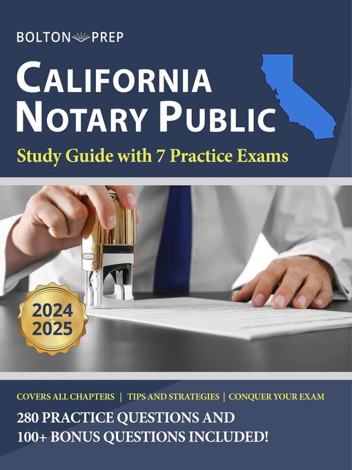Title details for California Notary Public Study Guide with 7 Practice Exams by Bolton Prep - Wait list